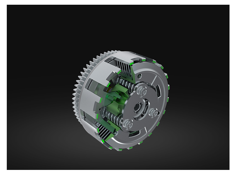 EMBRAGUE ANTI REBOTE. Reduce el torque negativo al realizar rebajes.