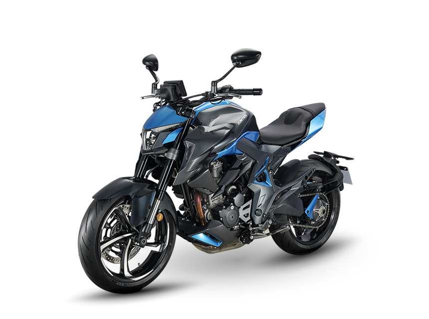 Zontes motos en Uruguay - Zontes 350R azul con vista frontal izquierda. Zontes motos en Uruguay - Zontes 350R azul con vista frontal izquierda.
