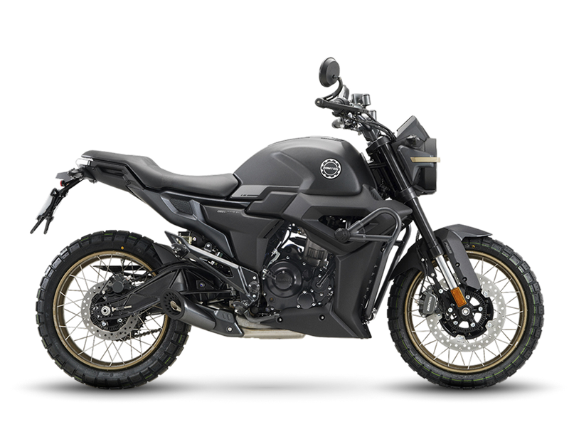 Zontes motos en Uruguay - Moto Zontes 200G gris con gráfica del modelo y vista lateral completa. Zontes motos en Uruguay - Zontes 200G gris oscuro de perfil con el logotipo 200G en la parte superior sobre fondo negro.