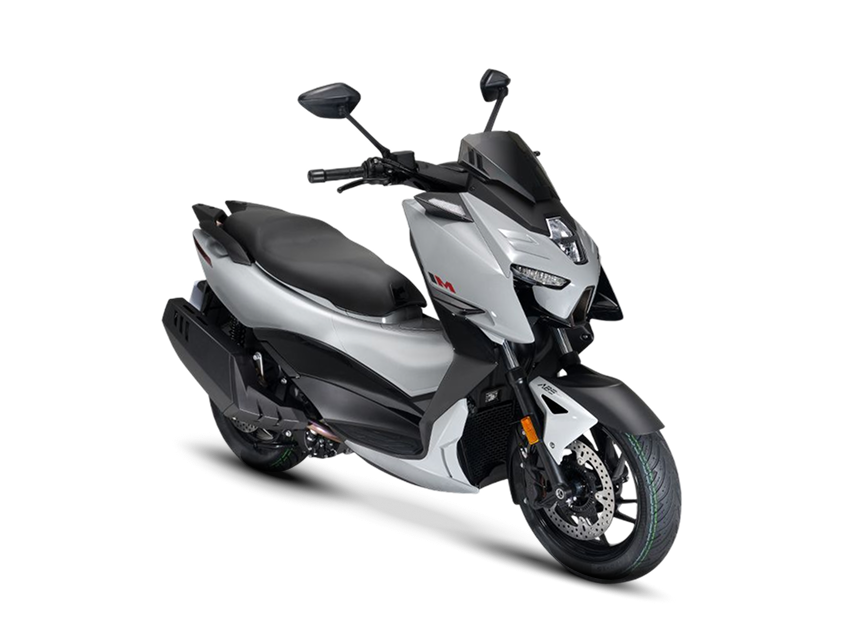 Zontes motos en Uruguay - Scooter 368M gris en posicion diagonal con luces integradas y una presencia compacta. Zontes motos en Uruguay - Zontes 368M gris con frente y lateral visibles, carenado anguloso y sector delantero en color oscuro.